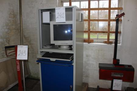 PC steel cabinet, Blika incl. Display and keyboard