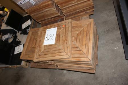 Ca 100 m2 Holzspäne in Hartholz 45 x 45 cm können im Innen- und Außenbereich eingesetzt werden