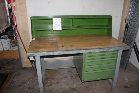 File bench with drawers 150 x 80 cm