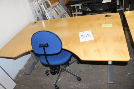 El sit / stand desk 160 x 100 cm incl. Office Tested OK