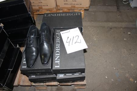 6 pair of black men's shoes Mrk. Lindbergh size 42 - 43 - 44-45 NEW