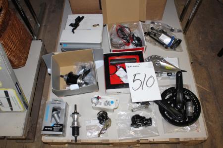 Bicycle accessories, rack and gear shifters, etc.