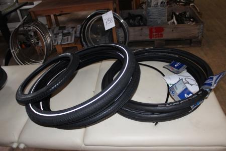 Party NYE tires assorted, Schwalbe Durano 20 "+ 22" + Impac 16 "