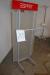 2 pcs clothes racks, Espritt with plastic backing plate and hooks for hanging