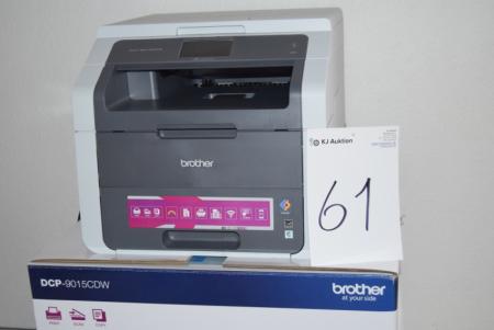 Photocopier with colors marked. Brother