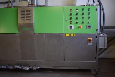 Continuous washer - Hesøtype compo cleaner 1040 KSN, SN 09948  Year 1998/2003 where the main refurbished by the manufacturer  m / fault mode and wash mode, as well as two drying zones,  Includes a pallet m / laundry baskets