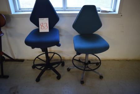 2 pcs. fitter chairs