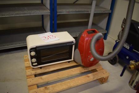 Vacuum cleaner, mrk. Siemens + mini oven