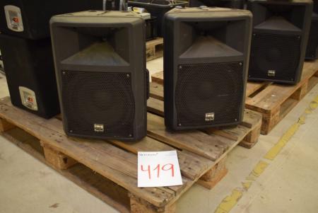 2 pcs. discotheque speakers with suspension, mrk. IMG Stage line, 400W