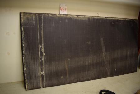 Base plate for trailer, B 153 x L 306 cm