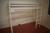 Hvidmalet sengestel med trappe. Uden madras, L 203 x B 98 x H 203 cm