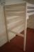 White painted bed frame with staircase. Without mattress, L 203 x W 98 x H 203 cm