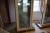 Front door timber / aluminum mahogany color / white int. 94.8 x 211.8 cm unused