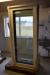Front door timber / aluminum mahogany color / white int. 94.8 x 211.8 cm unused