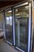 1 pc Double patio door timber / aluminum B: 203.0 x H: 218,8cm black / white int. + 4 pcs windows