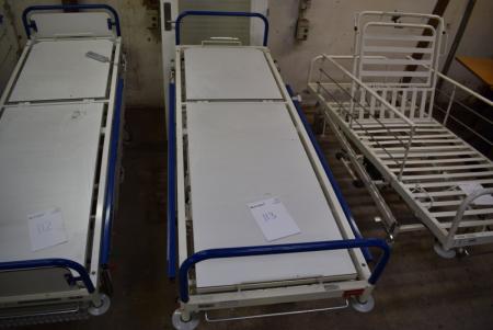 Hospital bed with pump, without mattress