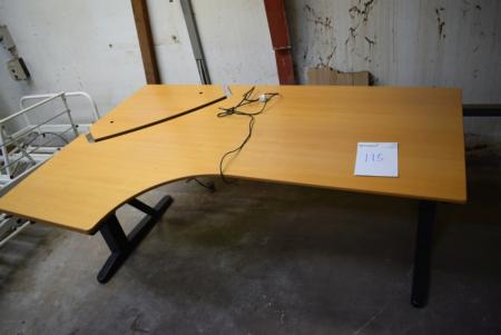 Hæve/sænkebord 180 x 120 cm