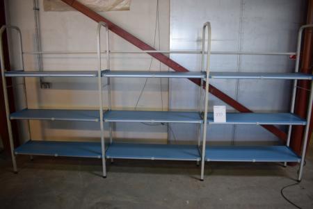 Steel Shelf B 390 x H 190 x D 65 cm