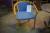 1 piece. chair, Danish design, Magnus Olesen, blue fabric, beech frame