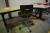 Hæve/sænkebord 180 x 120 cm + kontorstol