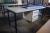 Skrivebord med 3 skuffer 178 x 60 cm + bord 78 x 60 cm