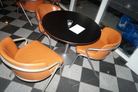 Café-Tisch mit 3 Stühlen