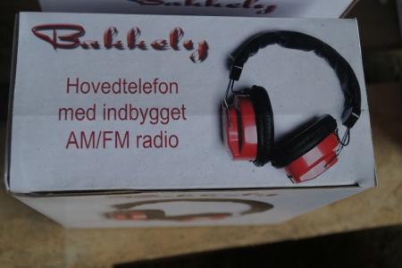 4 Stück Bakkely earmuffs mit eingebautem AM / FM-Radio