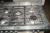 Gas cooker with 5 cooker hobs + oven in stainless steel, marked Ariston, model cp 085th