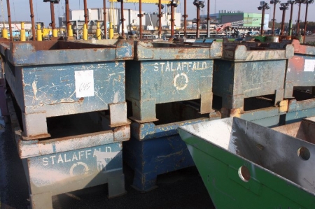 (5) iron containers for truck