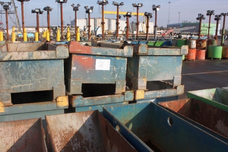 (5) iron containers for truck