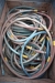(10) pallets with various air hoses + oxygene and acetylene cables