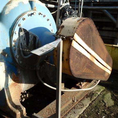 Pumpe 75 kW demonteres ved flange inkl.. spade ventil, syrefast rustfrit
