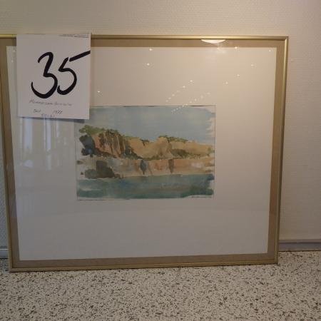 VERBOGEN Hammer Sea Bornholm 1977 50 x 61 cm.
