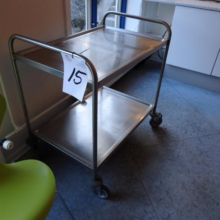 Trolley stainless without content