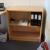 El raise / lower table 180 x 90 cm. , Bookcase, chair, good condition with no content