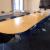 Large conference table 530 x 130 cm. 4 parts HENRIK Tegler with 12 chairs
