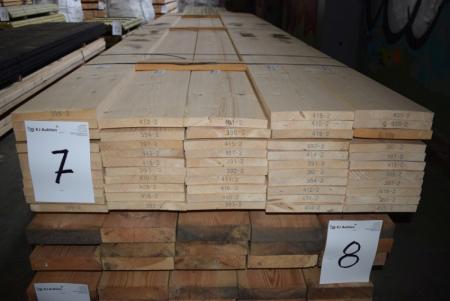 Planks untreated 22x198 mm planed 1 flat and 2 sides + 1 page sawn. 53 paragraph of 390 cm