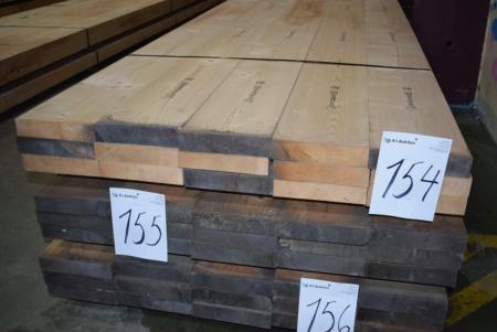 Rafters planed 45x220mm approved c 18 / c24. 15 pieces of 750 cm.