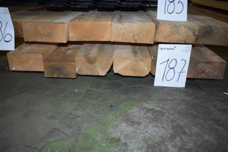 Timber planed 88x175 mm 6 pieces of 420 cm.