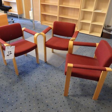 3 pieces. chairs MAGNUS OLESEN