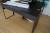 3 stk skriveborde, med skrammer, 142x50 cm og 2 stk á 110x68