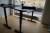 Hævesænkebord 160x80 cm i sort mat, pæn stand