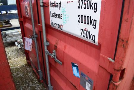 Container, RAL Mini-Typ, B L 224 x 142 x 216 cm H