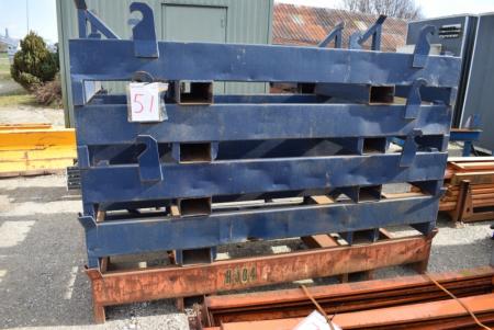 5 pieces. iron racks m. The lifting eyes 80 x 260 cm