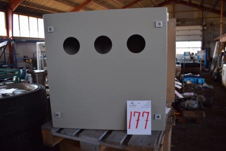 Steel cabinet w. Lock, X B 760 D 300 H 760 mm. unused