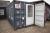 Crew vehicle in container with electric heating, dishwasher, kitchen with sink, microwave, shower, toilet, changing room lockers. Can stand on top of another container