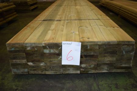 Terrace boards reversible 32 x 150 mm pressure-treated smooth planed, planed goals 28 x 145 mm 320 meters approx 50 m2