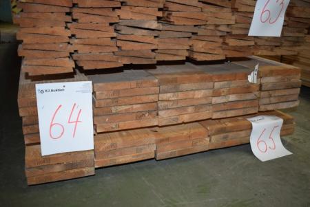 Planks untreated 22x198 mm planed 1 flat and 2 sides + 1 page sawn. 30 pieces of 600 cm