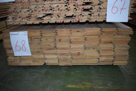 Roof boards with groove / spring endenotet planed goals 23 x 120 mm. 117 paragraph 480 cm