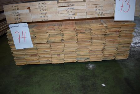 Roof boards with groove / spring endenotet planed goals 23 x 120 mm. 126 paragraph 480 cm